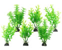 FRF-280 PLASTIC PLANT & BASE GREEN 10cm ASST