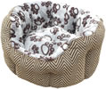LB-394 JET SET CAT BED WITH PAW PRINT 18"